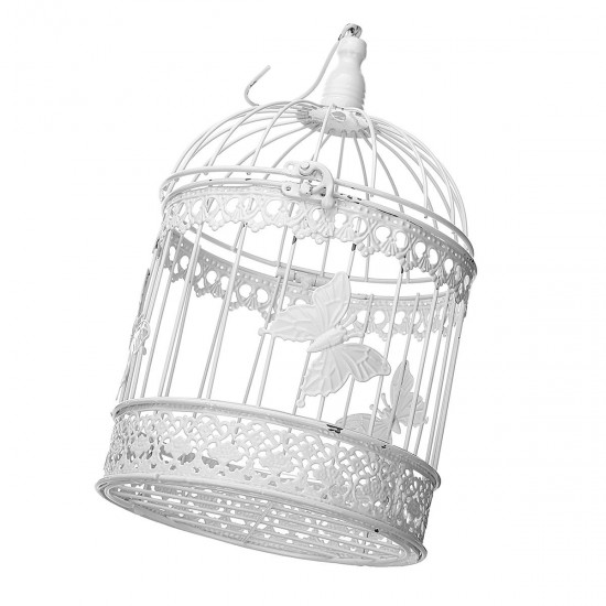 Wishing Well Bird Cage Wedding White Birdcage Cards Round Box Decorations Ornaments