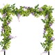 Wisteria Garland Artificial Flowers Bunch Wedding Home Hanging Ivy Decorations 2m