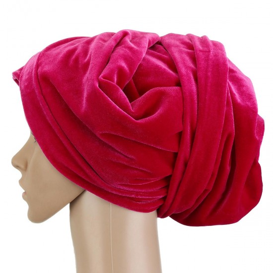 Women India Hat Mus-lim Ruffle Chemo Hat Beanie Scarf Turban Head Wrap Cap Comfortable Soft Material Women India Hat Mus-lim Ruffle Chemo Hat Beanie Scarf Turban Head Wrap Cap Comfortable Soft Material