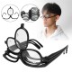 Women Makeup Magnifying Reading Glasses Flip Lens Make Up Eye Glasses +1.00 ~ +4.00 Women Makeup Magnifying Reading Glasses Flip Lens Make Up Eye Glasses +1.00 ~ +4.00