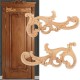 Wood Carved Corner European Style Floral Applique Carving Frame Cabinet