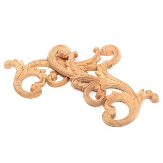 Wood Carved Corner European Style Floral Applique Carving Frame Cabinet Wood Carved Corner European Style Floral Applique Carving Frame Cabinet