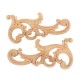 Wood Carved Corner European Style Floral Applique Carving Frame Cabinet Wood Carved Corner European Style Floral Applique Carving Frame Cabinet