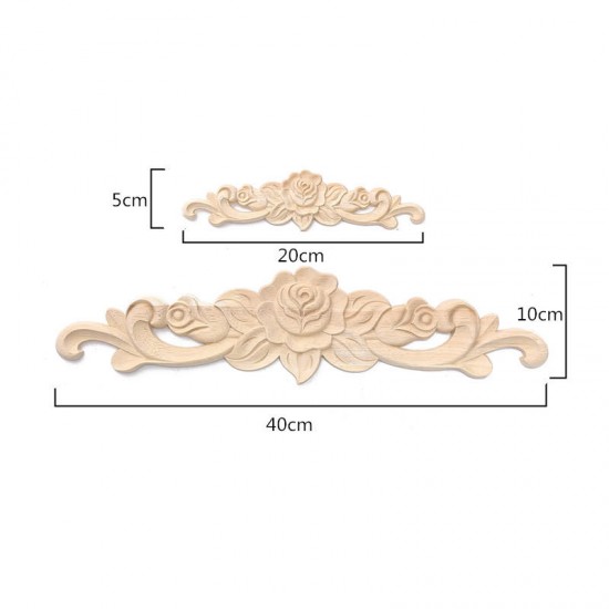 Wood Carved Corner Onlay Applique for Furniture Wall Home Decor Craft Wood Carved Corner Onlay Applique for Furniture Wall Home Decor Craft