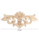 Wood Carving Applique Unpainted Flower Applique Wood Carving Decal for Furniture Cabinet 22x10cm Wood Carving Applique Unpainted Flower Applique Wood Carving Decal for Furniture Cabinet 22x10cm