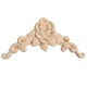 Wood Carving Applique Unpainted Flower Applique Wood Carving Decal for Furniture Cabinet 8x8cm Wood Carving Applique Unpainted Flower Applique Wood Carving Decal for Furniture Cabinet 8x8cm