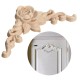 Wood Carving Applique Unpainted Flower Applique Wood Carving Decal for Furniture Cabinet 8x8cm