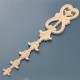 Wood Carving Applique Unpainted Flower Onlay Decal Furniture Cabinet Door Decor 36x7cm Wood Carving Applique Unpainted Flower Onlay Decal Furniture Cabinet Door Decor 36x7cm