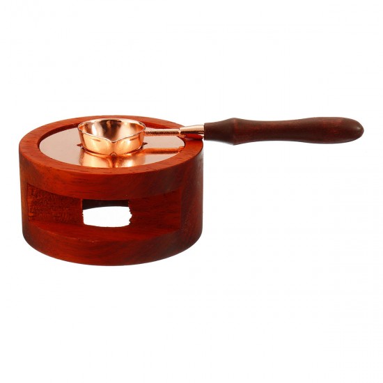 Wood Wax Seal Stamp Melting Spoon Stamp Warmer Melting Furnace Stove Pot Decorations