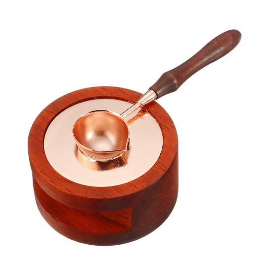 Wood Wax Seal Stamp Melting Spoon Stamp Warmer Melting Furnace Stove Pot Decorations