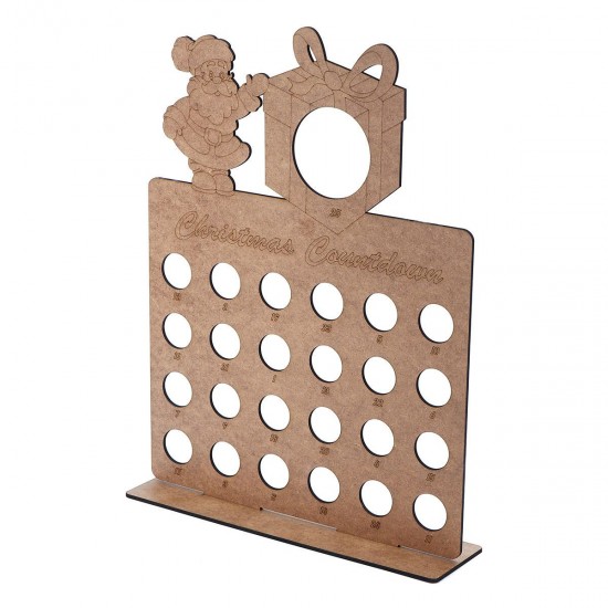 Wooden Advent Calendar Christmas Tree 24 Chocolates Stand Rack Home Decorations Wooden Advent Calendar Christmas Tree 24 Chocolates Stand Rack Home Decorations