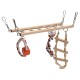 Wooden Bird Parrot Parakeet Cockatiel Ladder Hammock Swing Chew Hanging Toys Wooden Bird Parrot Parakeet Cockatiel Ladder Hammock Swing Chew Hanging Toys