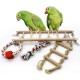 Wooden Bird Parrot Parakeet Cockatiel Ladder Hammock Swing Chew Hanging Toys