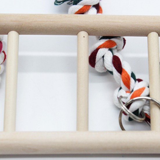 Wooden Bird Parrot Parakeet Cockatiel Ladder Hammock Swing Chew Hanging Toys Wooden Bird Parrot Parakeet Cockatiel Ladder Hammock Swing Chew Hanging Toys
