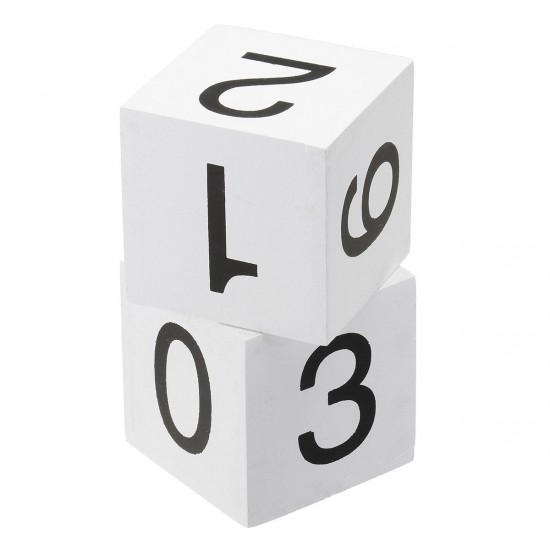 Wooden Block Calendar House Decoration Creative Desktop Ornaments Wooden Block Calendar House Decoration Creative Desktop Ornaments