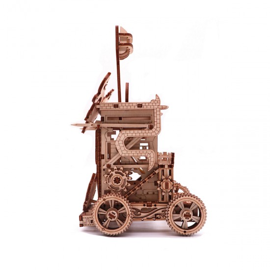 Wooden Bouncing Kit Birch Wheel Stone Thrower Trebuchet Casting Model Craft Kit Children Science Model Building Wooden Bouncing Kit Birch Wheel Stone Thrower Trebuchet Casting Model Craft Kit Children Science Model Building