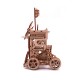 Wooden Bouncing Kit Birch Wheel Stone Thrower Trebuchet Casting Model Craft Kit Children Science Model Building