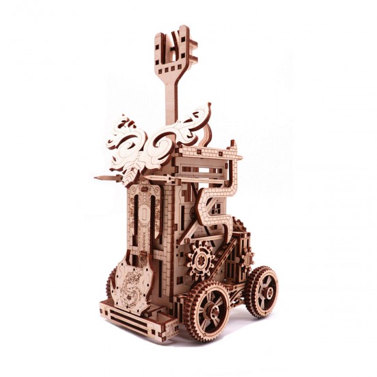 Wooden Bouncing Kit Birch Wheel Stone Thrower Trebuchet Casting Model Craft Kit Children Science Model Building Wooden Bouncing Kit Birch Wheel Stone Thrower Trebuchet Casting Model Craft Kit Children Science Model Building