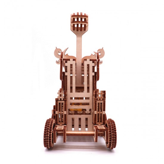 Wooden Bouncing Kit Birch Wheel Stone Thrower Trebuchet Casting Model Craft Kit Children Science Model Building Wooden Bouncing Kit Birch Wheel Stone Thrower Trebuchet Casting Model Craft Kit Children Science Model Building