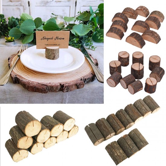 Wooden Card Holders for Photo Clip Home Wedding Party Decorations