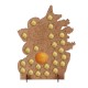 Wooden Christmas Advent Calendar Snowman Chocolates Orange Storage Box Xmas Gift Decorations