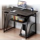 Wooden Computer Desk Study Laptop PC Workstation Writing Tray Table Home Office Desk