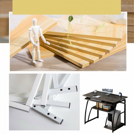 Wooden Computer Desk Study Laptop PC Workstation Writing Tray Table Home Office Desk Wooden Computer Desk Study Laptop PC Workstation Writing Tray Table Home Office Desk