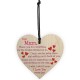 Wooden Heart Plaque Funny Rude Mothers Day Heart Gifts Novelty Daughter Son Decorations