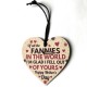 Wooden Heart Plaque Funny Rude Mothers Day Heart Gifts Novelty Daughter Son Decorations