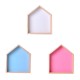 Wooden House Shape Wall Hanging Shelf Toy Storage Rack Home Decorations