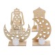 Wooden Lamp DIY Islamic Palace LED Decorations Desktop Gifts for Eid Mubarak Wooden Lamp DIY Islamic Palace LED Decorations Desktop Gifts for Eid Mubarak