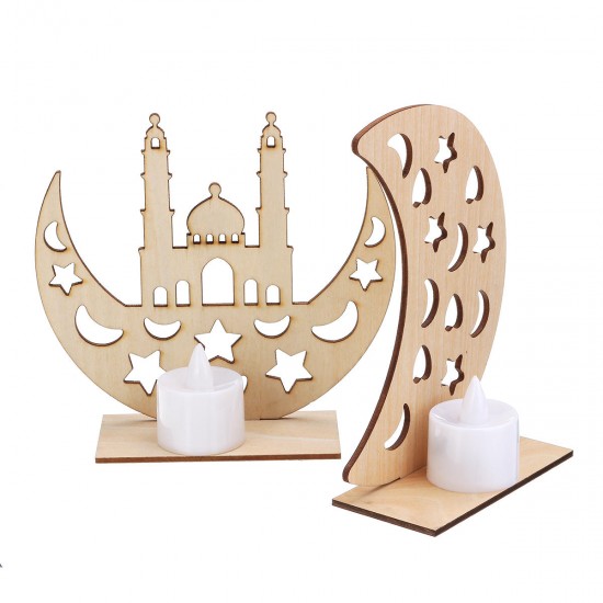 Wooden Lamp DIY Islamic Palace LED Decorations Desktop Gifts for Eid Mubarak Wooden Lamp DIY Islamic Palace LED Decorations Desktop Gifts for Eid Mubarak