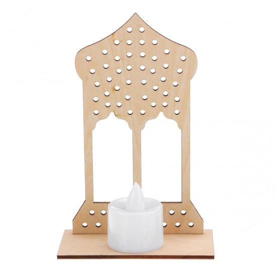 Wooden Lamp DIY Islamic Palace LED Decorations Desktop Gifts for Eid Mubarak Wooden Lamp DIY Islamic Palace LED Decorations Desktop Gifts for Eid Mubarak