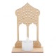 Wooden Lamp DIY Islamic Palace LED Decorations Desktop Gifts for Eid Mubarak