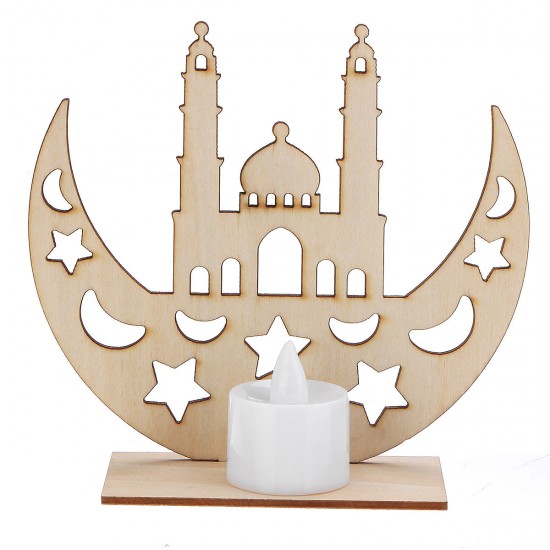 Wooden Lamp DIY Islamic Palace LED Decorations Desktop Gifts for Eid Mubarak Wooden Lamp DIY Islamic Palace LED Decorations Desktop Gifts for Eid Mubarak