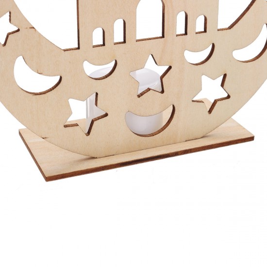 Wooden Lamp DIY Islamic Palace LED Decorations Desktop Gifts for Eid Mubarak Wooden Lamp DIY Islamic Palace LED Decorations Desktop Gifts for Eid Mubarak