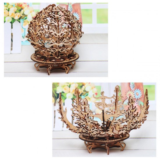 Wooden Mechanical Transmission Flower DIY Home Decorations Wooden Mechanical Transmission Flower DIY Home Decorations