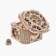 Wooden Mechanical Transmission Jewelry Box DIY Home Office Decor