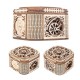 Wooden Mechanical Transmission Jewelry Box DIY Home Office Decor Wooden Mechanical Transmission Jewelry Box DIY Home Office Decor