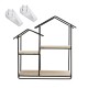 Wooden Metal Floating Shelf Wall Mounted Storage Display Rack House Home Shaped Shelf Wooden Metal Floating Shelf Wall Mounted Storage Display Rack House Home Shaped Shelf