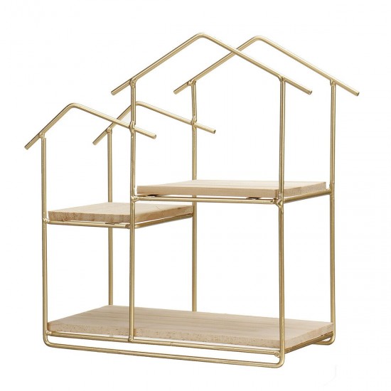 Wooden Metal Floating Shelf Wall Mounted Storage Display Rack House Home Shaped Shelf Wooden Metal Floating Shelf Wall Mounted Storage Display Rack House Home Shaped Shelf