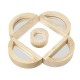 Wooden Mirror Blocks Construction Building Toys Kids Children Stacking Blocks Wooden Mirror Blocks Construction Building Toys Kids Children Stacking Blocks