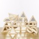 Wooden Mirror Blocks Construction Building Toys Kids Children Stacking Blocks Wooden Mirror Blocks Construction Building Toys Kids Children Stacking Blocks