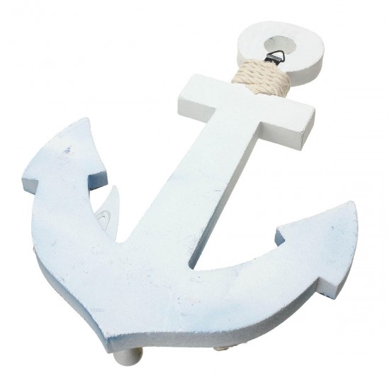 Wooden Nautical Anchor Wall Hanging Hook Ship Starfish Decor Coat Door Rack Wooden Nautical Anchor Wall Hanging Hook Ship Starfish Decor Coat Door Rack