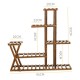 Wooden Plant Flower Pot Stand Shelf Indoor Outdoor Garden Planter With Wheels Wooden Plant Flower Pot Stand Shelf Indoor Outdoor Garden Planter With Wheels