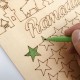 Wooden Ramadan Countdown Calendar DIY Graffiti EID Mubarak Decorations Wooden Ramadan Countdown Calendar DIY Graffiti EID Mubarak Decorations