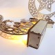 Wooden Ramadan Eid Mubarak Moon Star Islam Hanging Pendant Plate with LED String Light Wooden Ramadan Eid Mubarak Moon Star Islam Hanging Pendant Plate with LED String Light