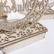 Wooden Ramadan Eid Mubarak Moon Star Islam Hanging Pendant Plate with LED String Light Wooden Ramadan Eid Mubarak Moon Star Islam Hanging Pendant Plate with LED String Light