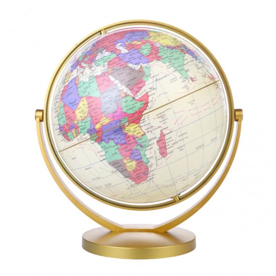 World Globe Map 360° Rotating World Globe Earth Atlas Map Geography Education Toy