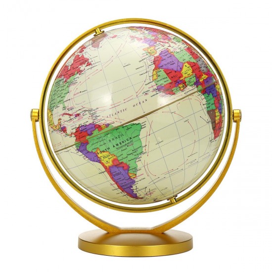 World Globe Map 360° Rotating World Globe Earth Atlas Map Geography Education Toy World Globe Map 360° Rotating World Globe Earth Atlas Map Geography Education Toy